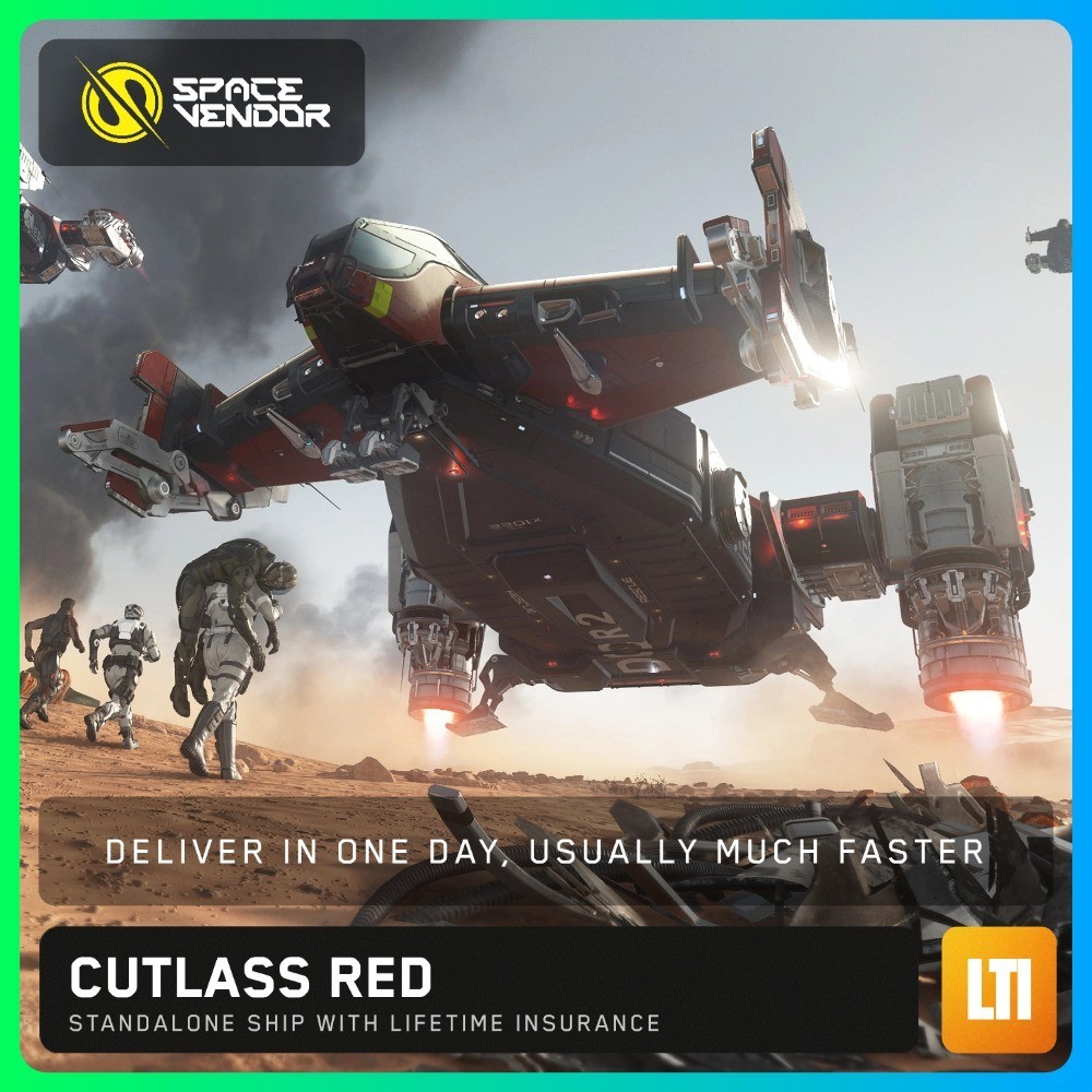 Star Citizen Cutlass Red LTI Lifetime Insurance CCUd - Space Vendor