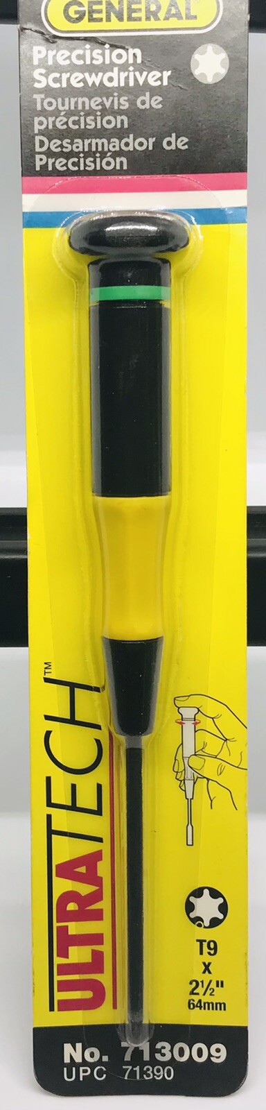 General UltraTech Precision  Screwdriver T9 x 2 1/2" NIP 713009