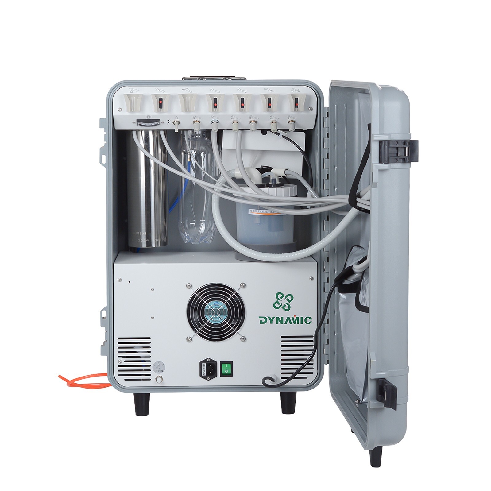 Dynamic DU852 Portable Dental Unit with Air Compressor and Ultrasonic Scaler 4H