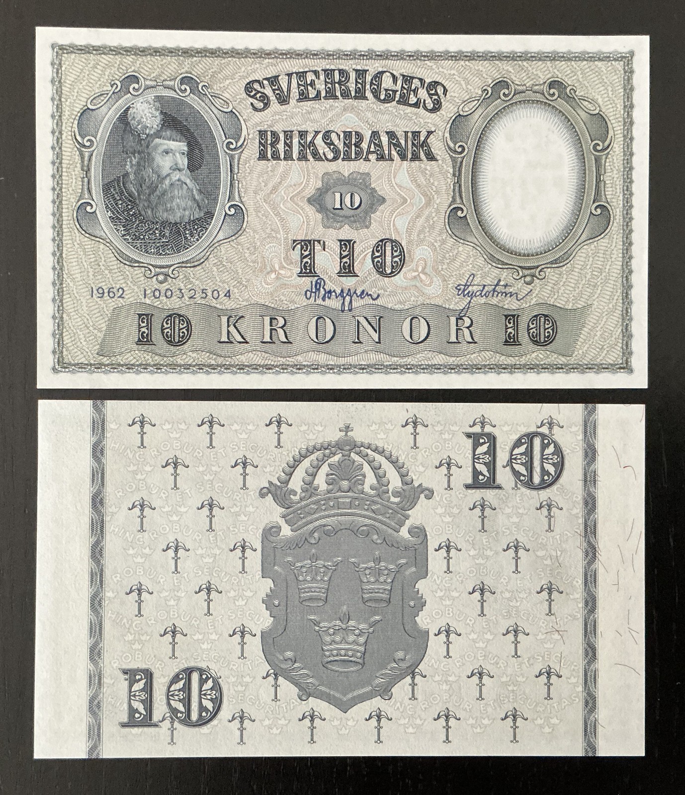 Sweden 10 kronor 1962 UNC P-43i