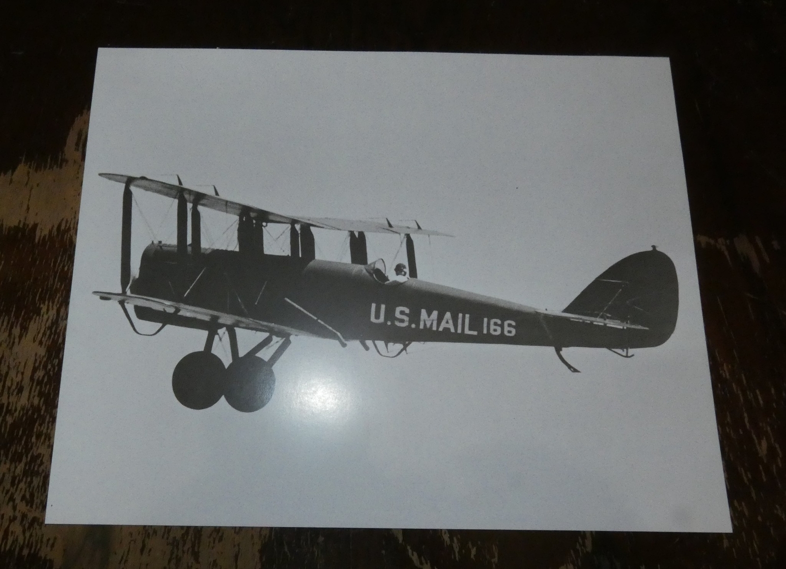 U.S. MAIL 166 PLANE PHOTO PRINT 8 BY 10 DE HAVILLAND DH-4