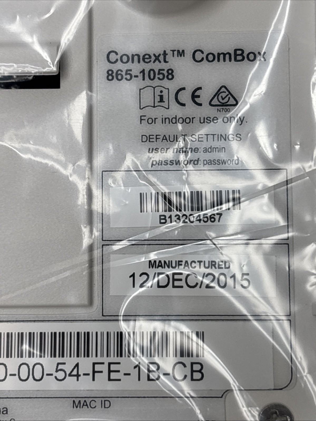 Schneider Electric 865-1058 Context Communications ComBox