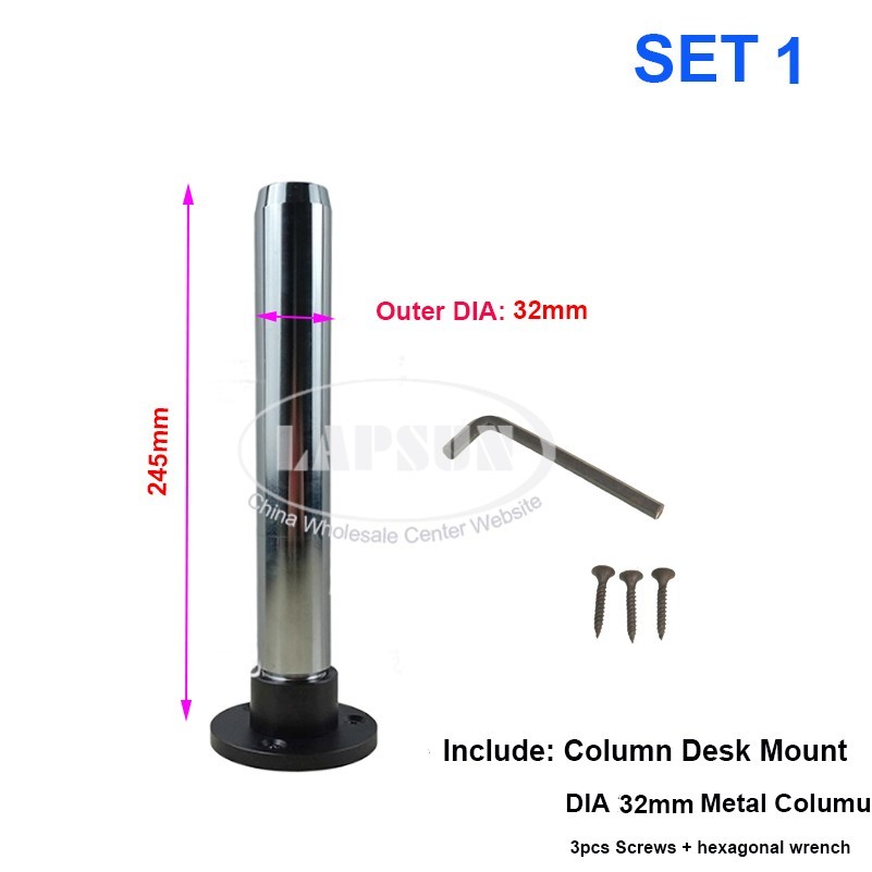 Microscope Stand Holder Bracket Column Pillar Post Table Screw Fixed Seat Base