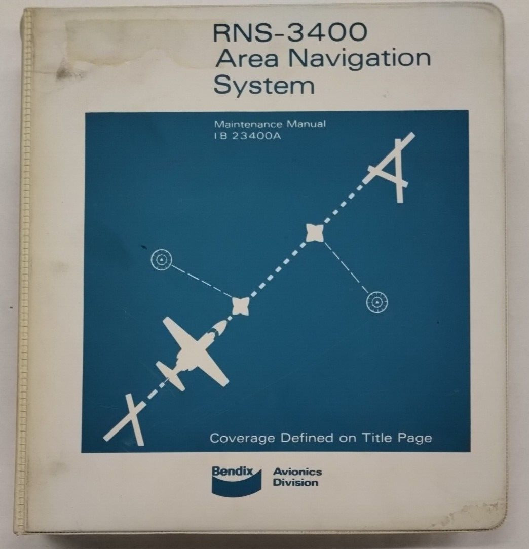 Bendix RNS-3400 Area Navigation System Maintenance Manual July 1973-Original