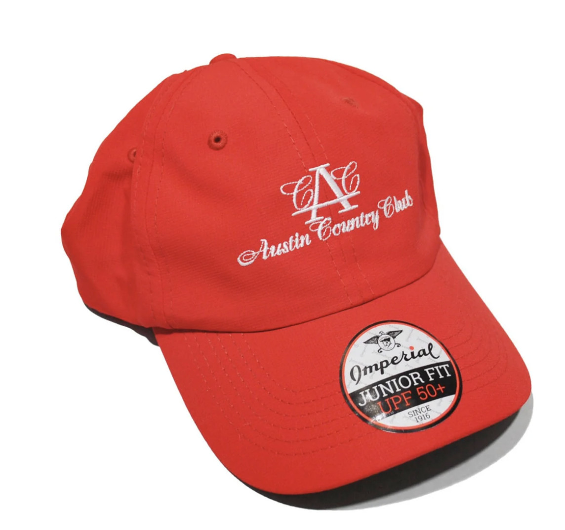Austin Country Club Golf Course Red Country Club Strap Hat