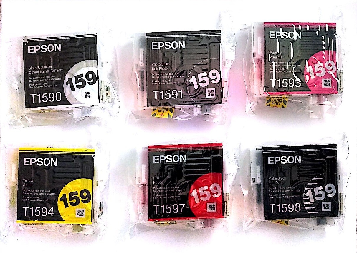 Epson Stylus R2000 Ink Cartridges T159 Series New - Pick What You Need! R2000
