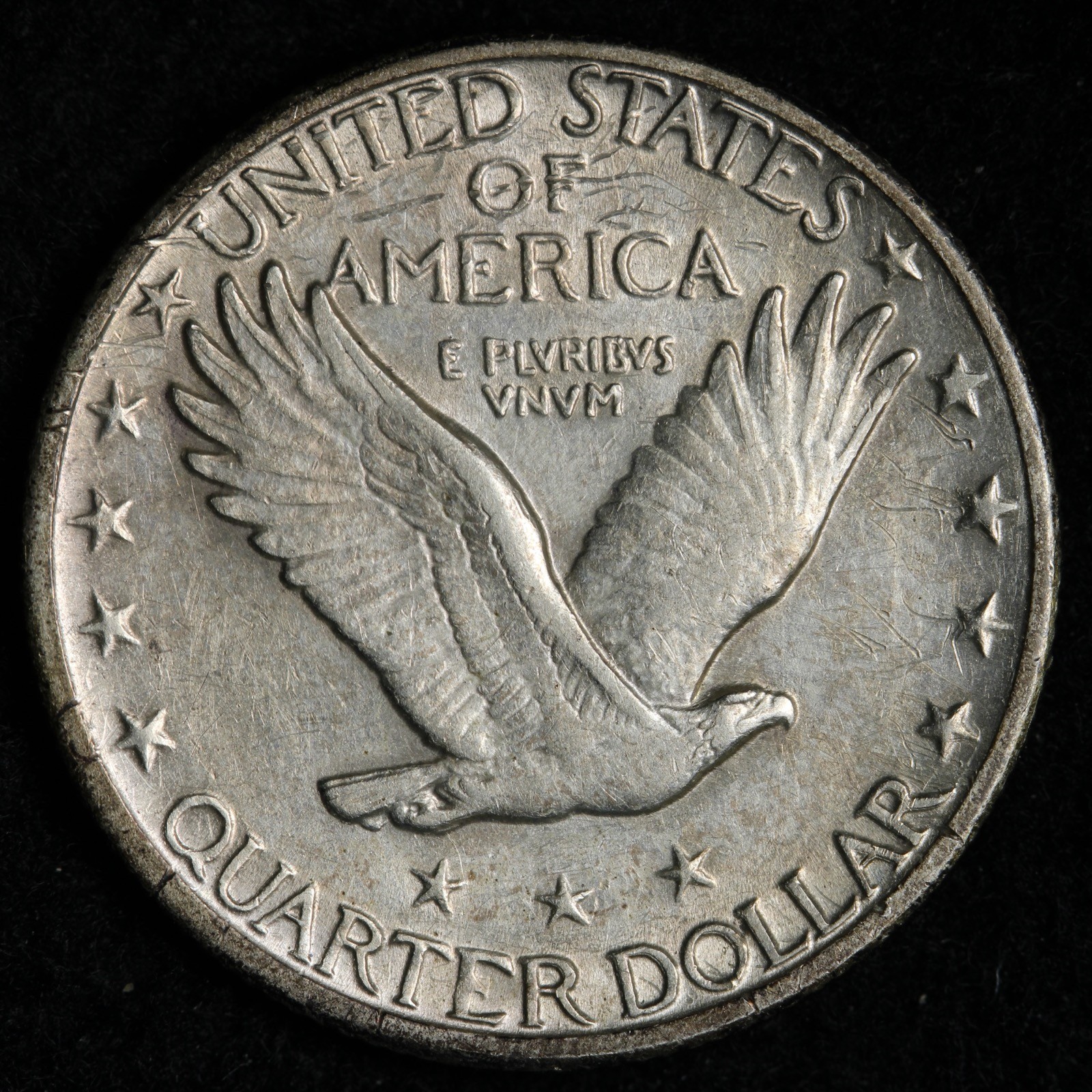 1927 Standing Liberty Silver Quarter AU+ E229 SDFP