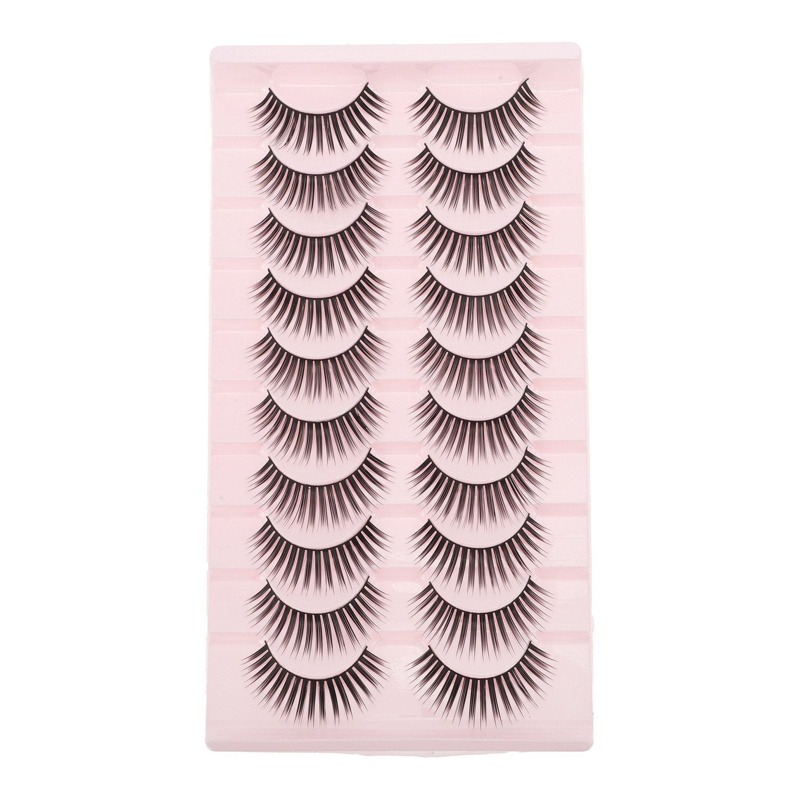 B-15 False Eyelashes for Makeup Black 10 Pair