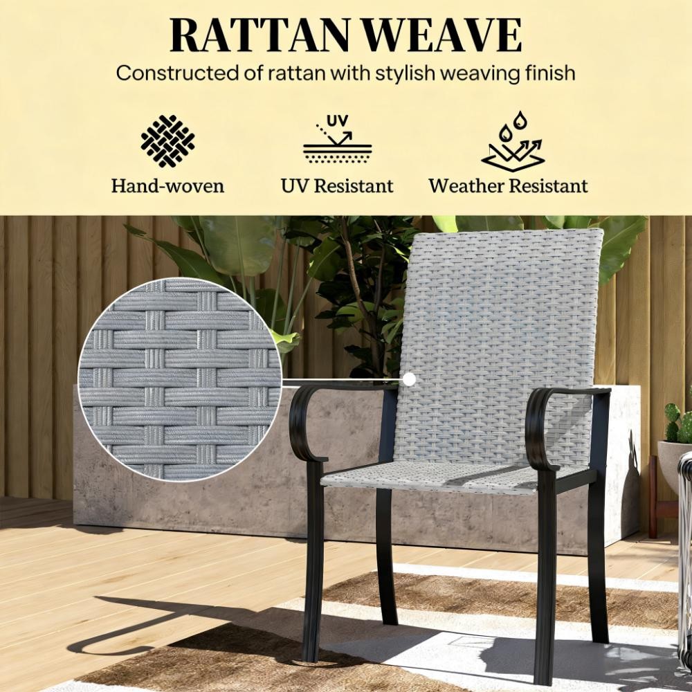 Dining Chairs,Set of 2 Dining Chairs with Armrest,Highback and Deep Seating