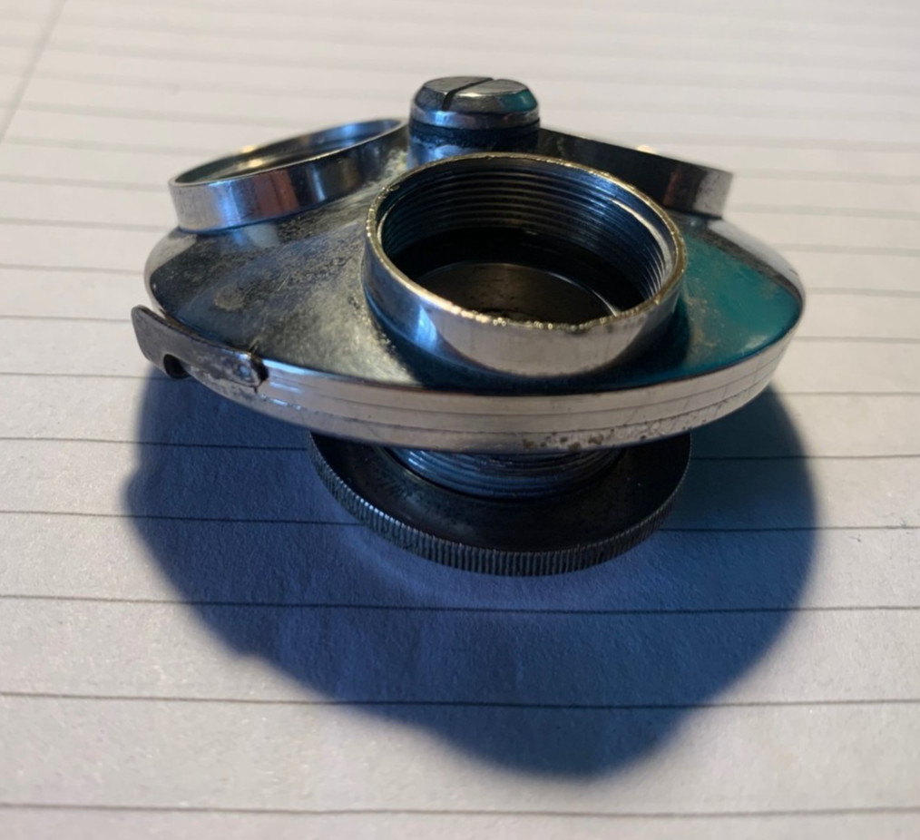 Vintage Microscope Triple Turret Objective Changer - Unbranded