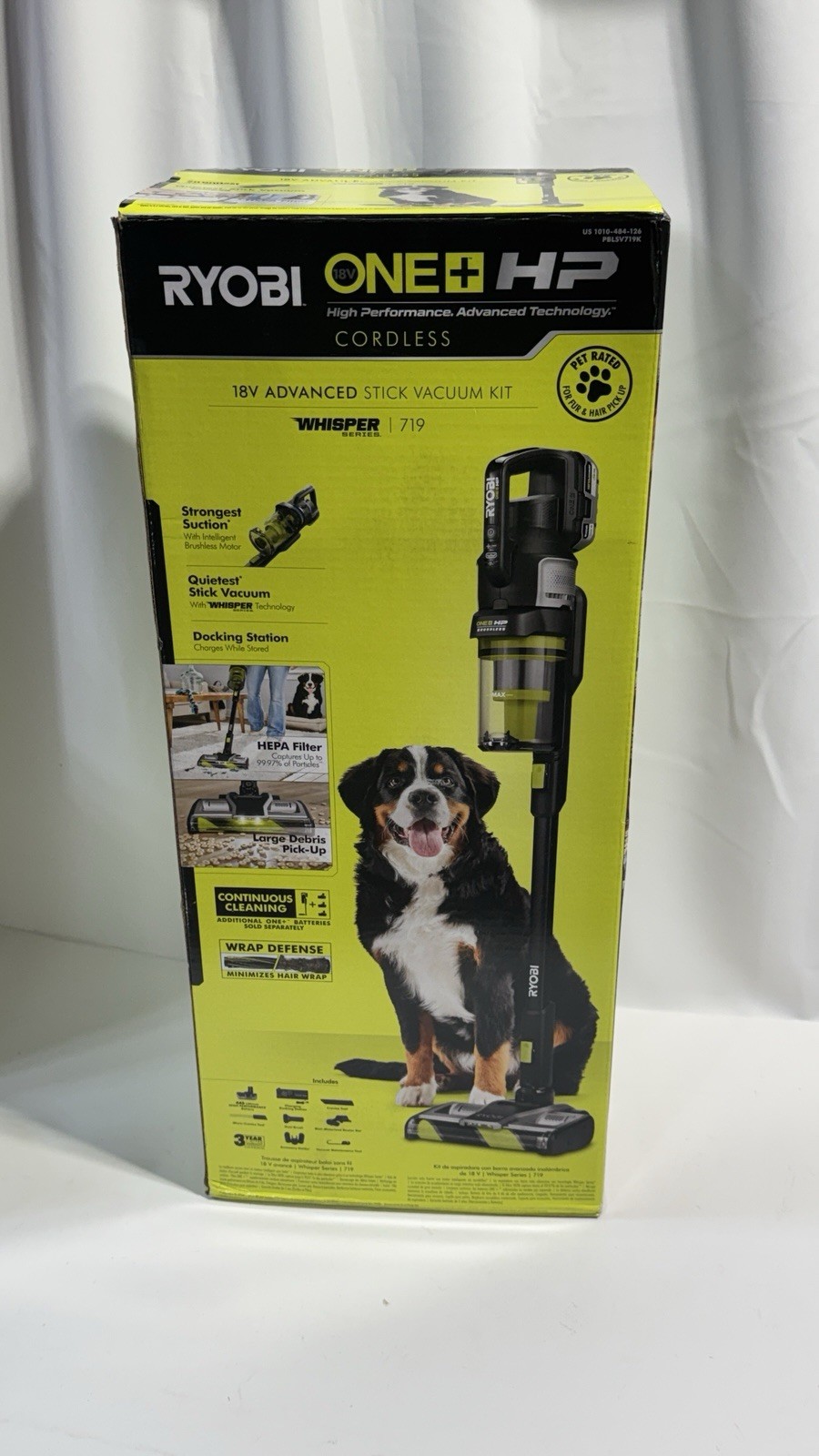 RYOBI 18V ONE+ HP Advanced WHISPER Series Stick Vacuum Cleanet
