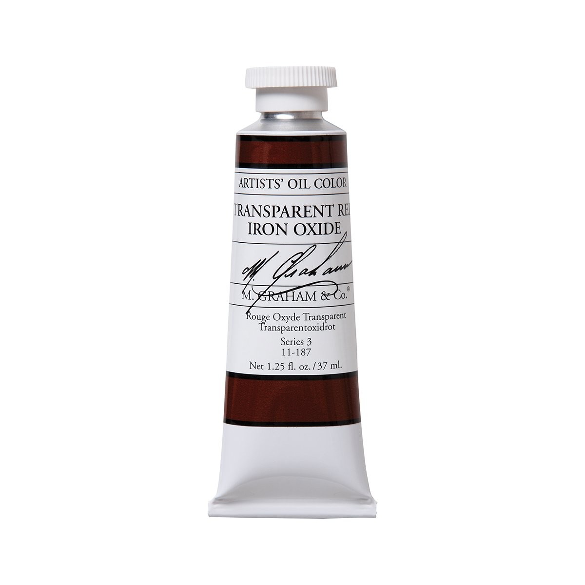 M. Graham & Co. Artist Oil 1.25 Fl Oz (Pack of 1), Transparent Red Iron Oxide