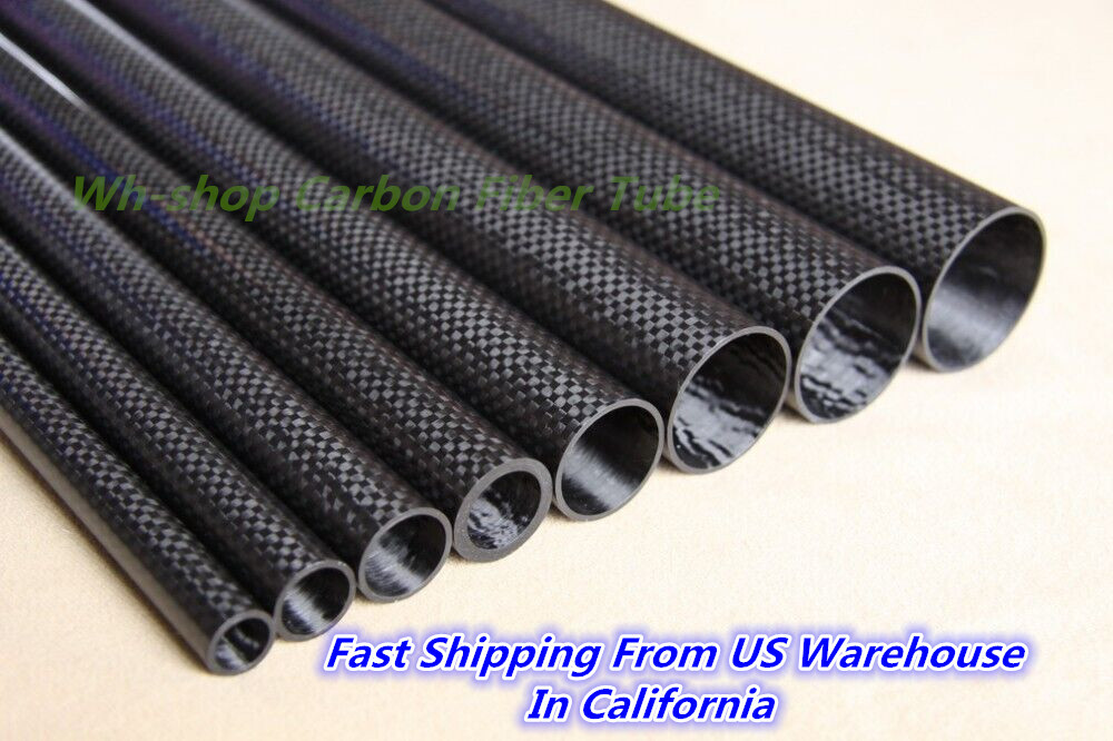 3K Carbon Fiber Tube 42 x 40mm 40 x 37mm x 500MM Roll Wrapped Tube /Pipe