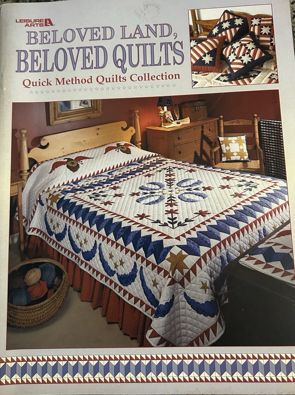 Beloved Land Beloved Quilts Book Vintage Quilt Pattern Book Americana Quilting