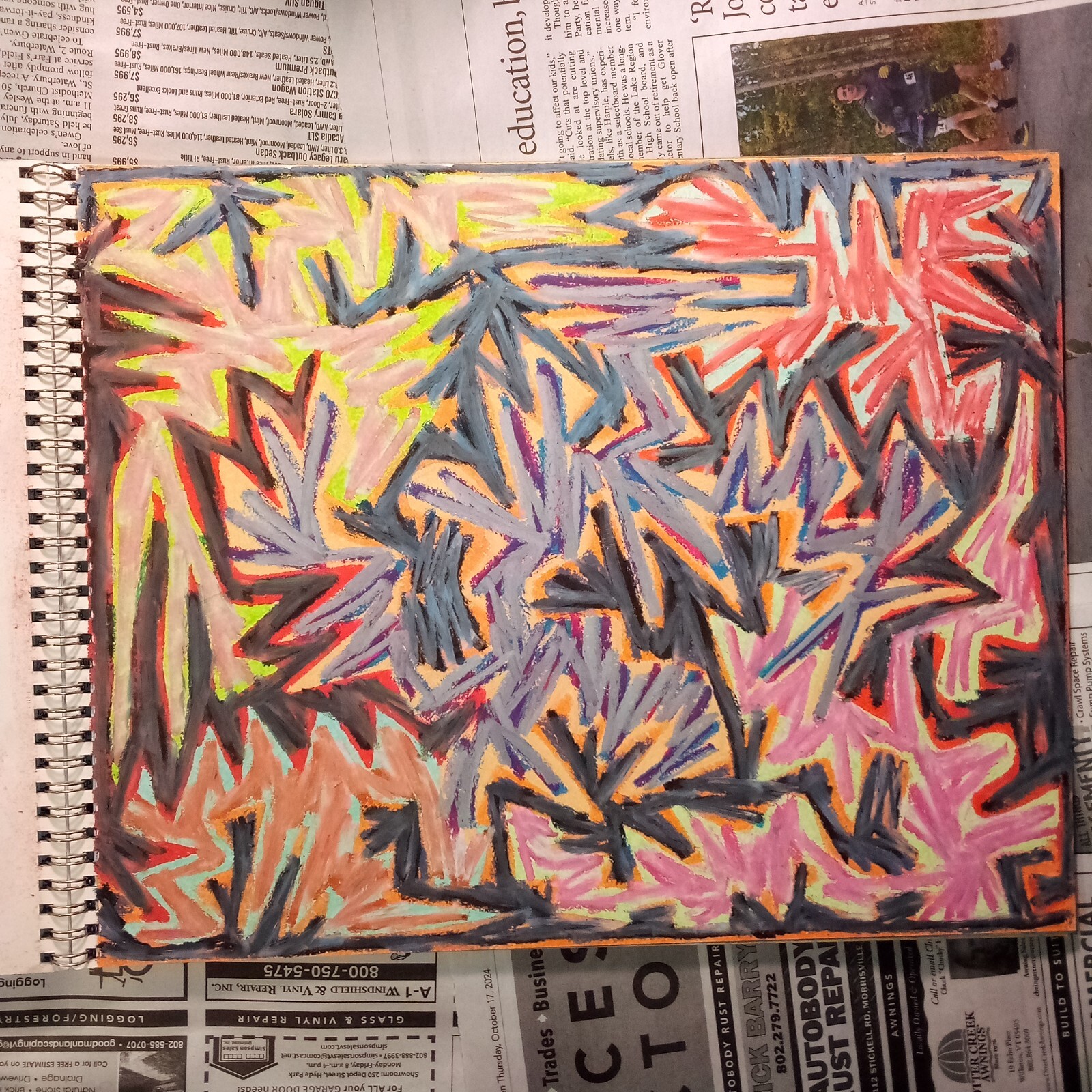 Drawing 11X14" Oil Pastel on Paper