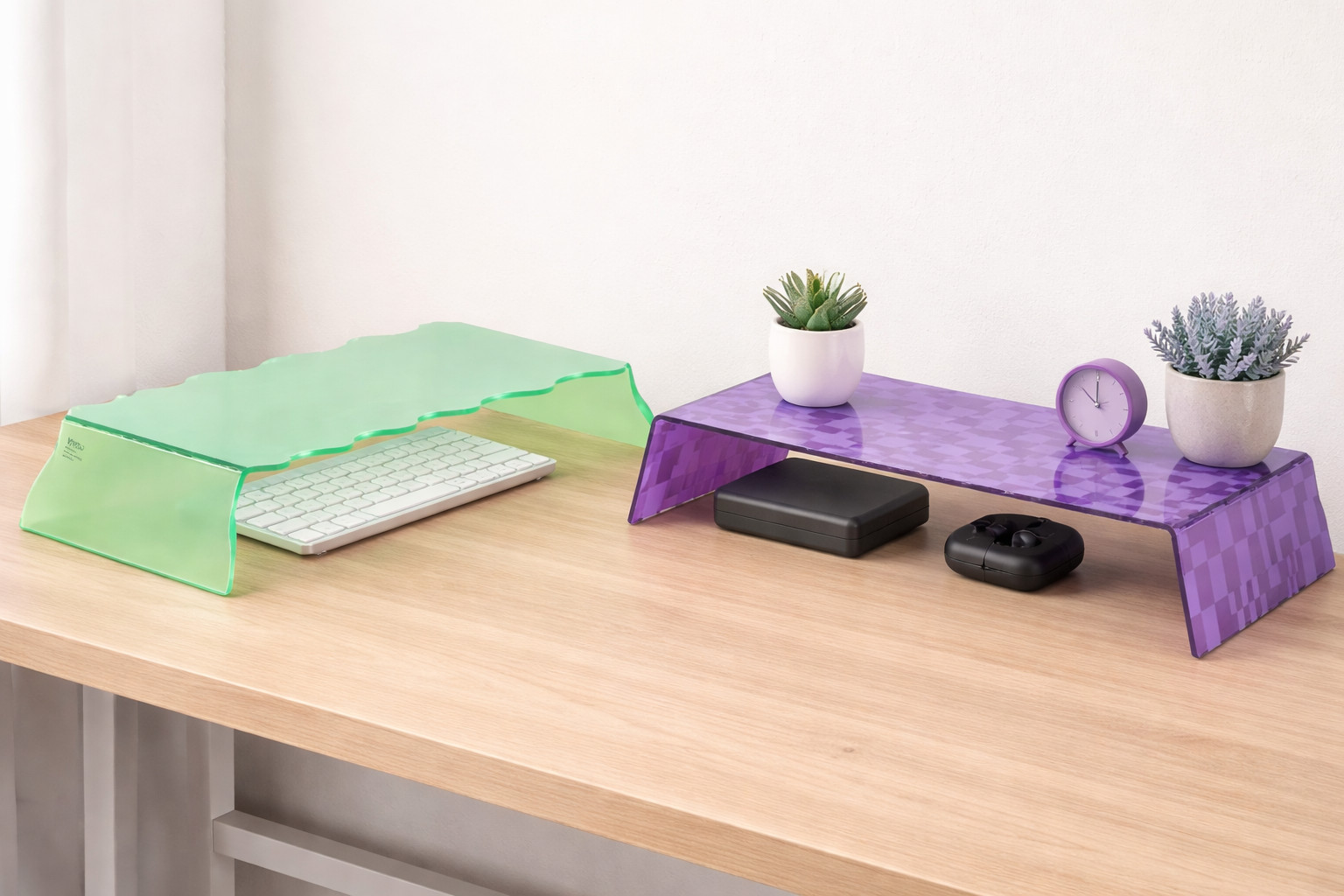 Desk Stand - Bullseye's Playground™ (Green and Purple)