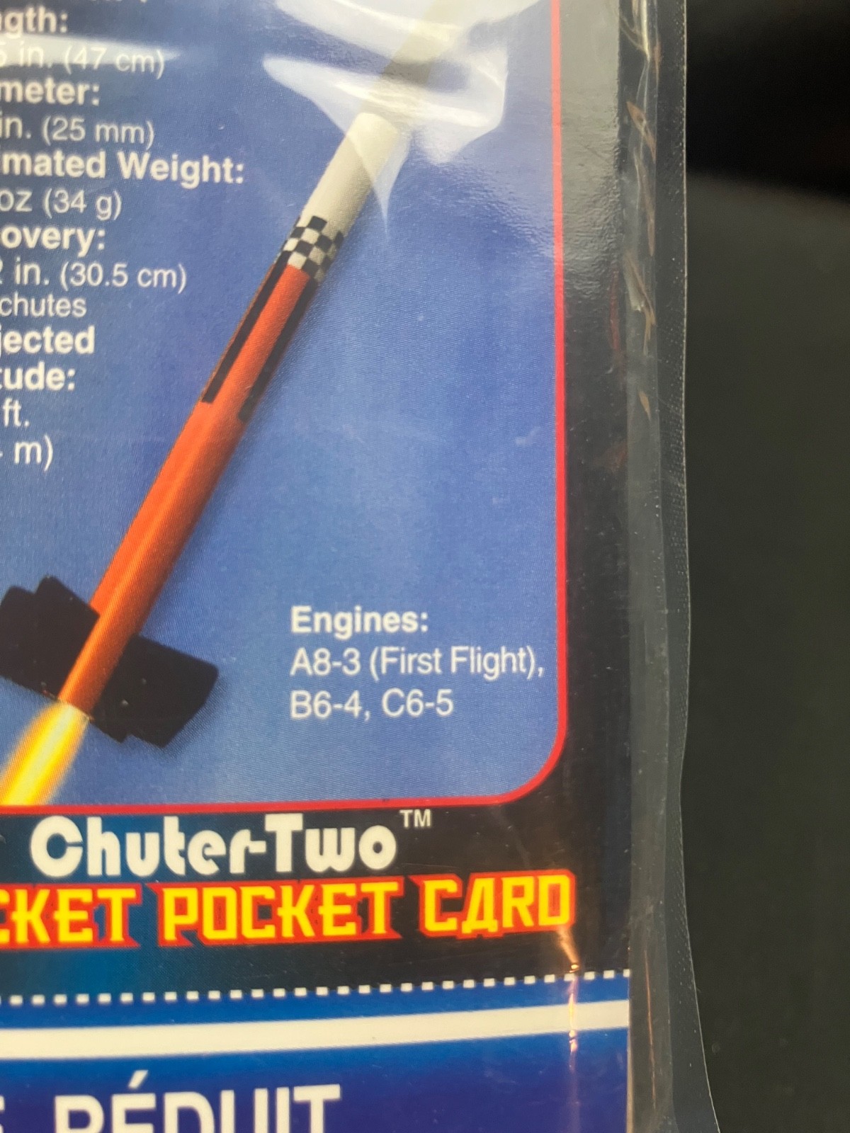 Estes Chuter-Two Flying Model Rocket Kit #3009 - Sealed