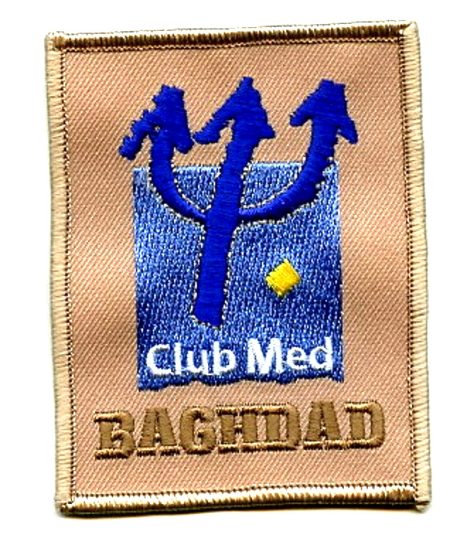 OPERATION IRAQI FREEDOM ⭐GREEN ZONE CLUB MED BAGHDAD⭐ DIPLOMAT iron/sew-on PATCH