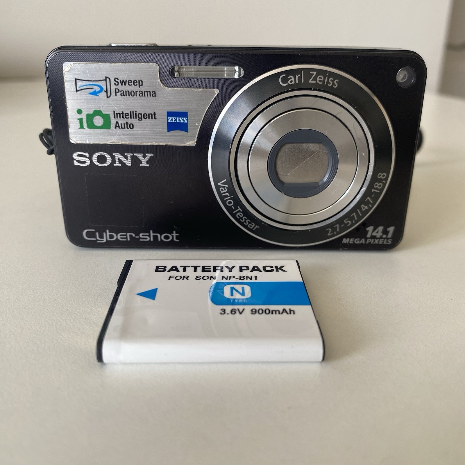 Sony Cyber-shot DSC-W350 Digital Camera 14.1MP With NEW BATTERY Tested Working