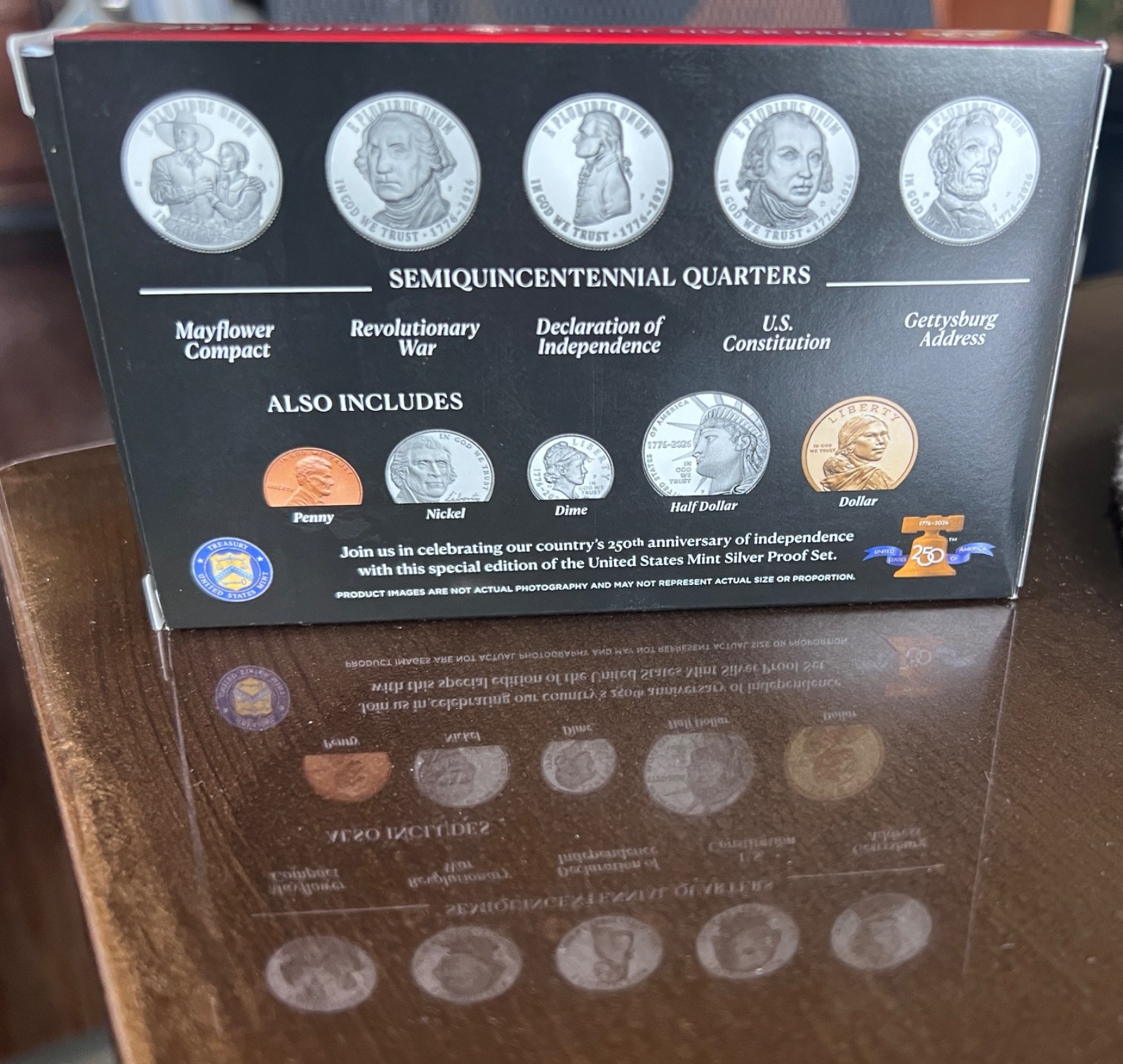 2026 * 1776 S Proof Silver Mint Set Dual Dates 26RH * SEALED MINT BOX *