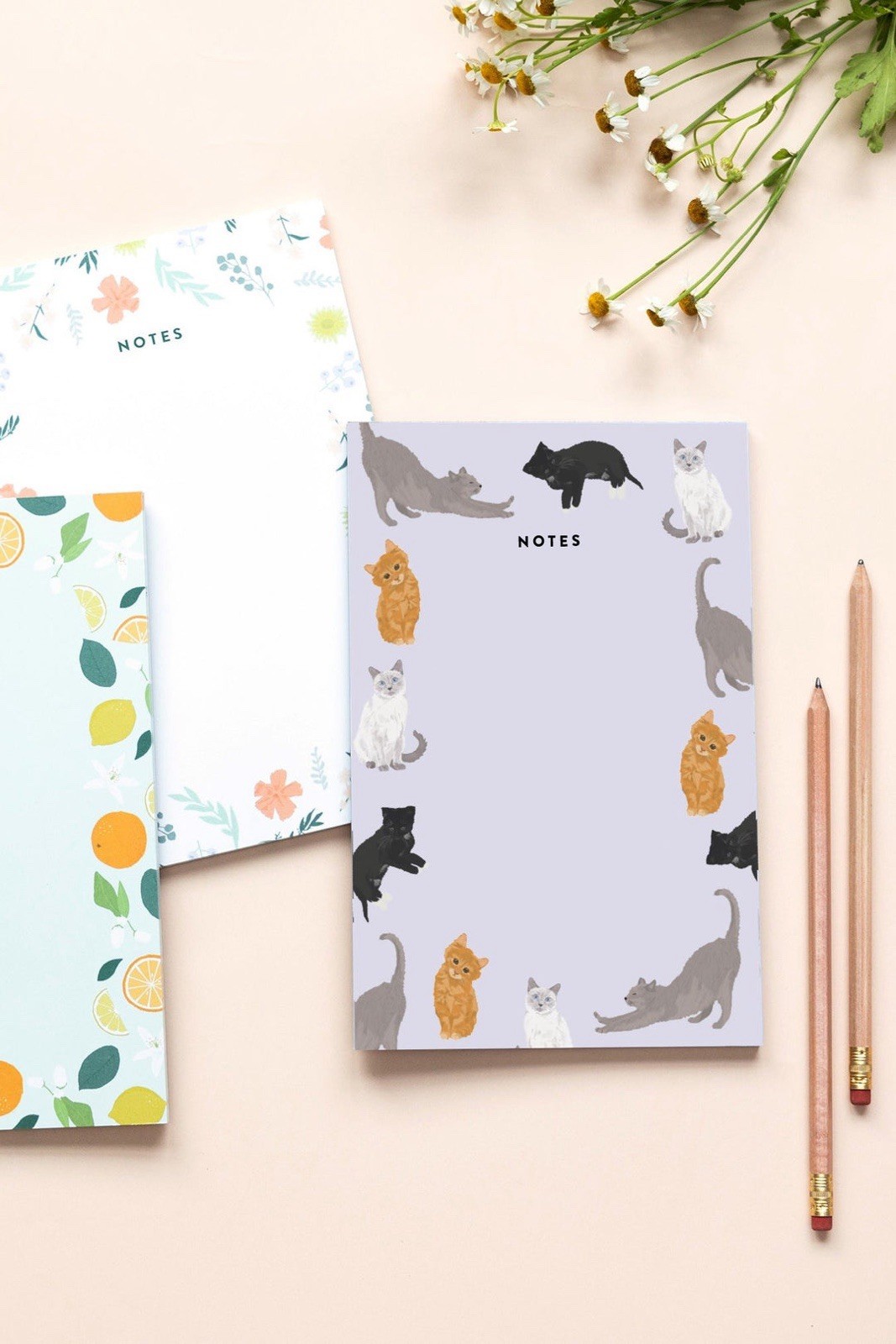 Joy Paper Co Cat Notes Note Book Pad Stationery Decoration Kitty Lovers Cute Cat