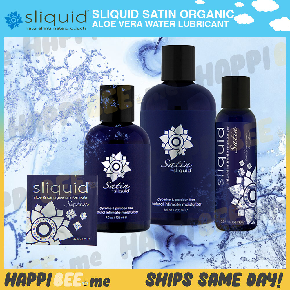 Sliquid Naturals Satin Water Lubricant🍯REAL FEEL Glide Slippery Sex Lube Gel