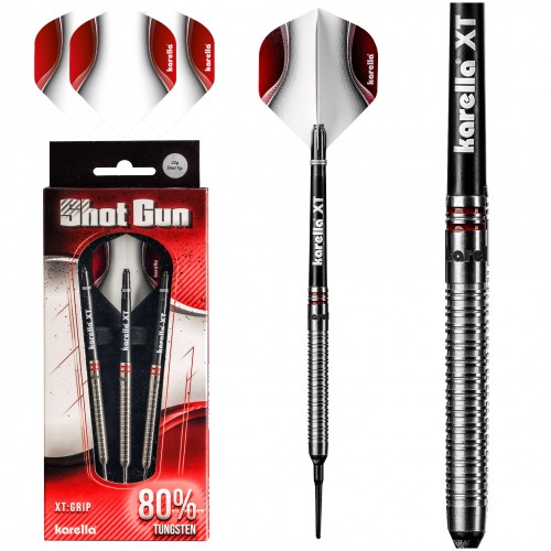 Karella Shotgun Soft Tip Dart 18g Silver 80% Tungsten