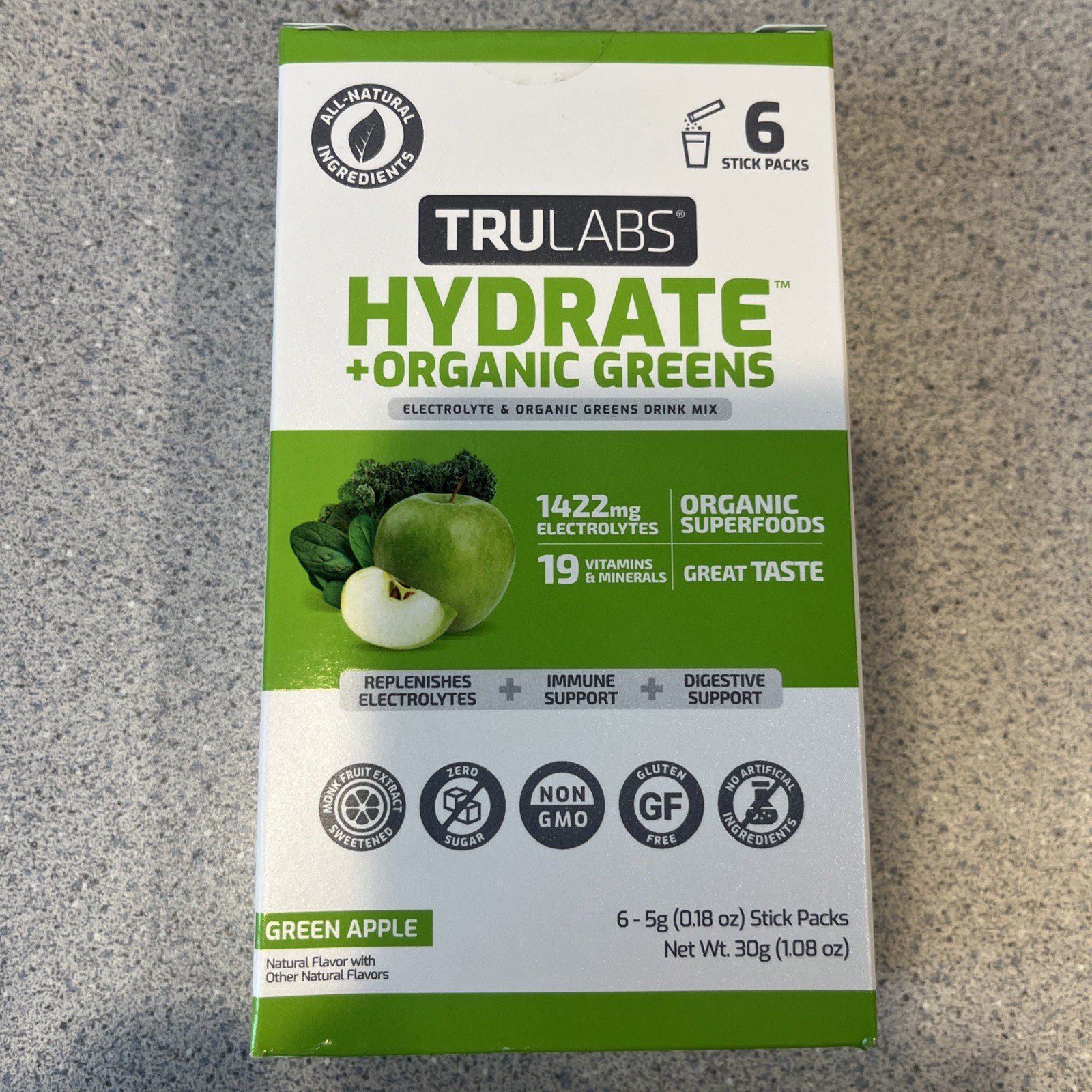 TruLabs Hydrate + Organic Greens-