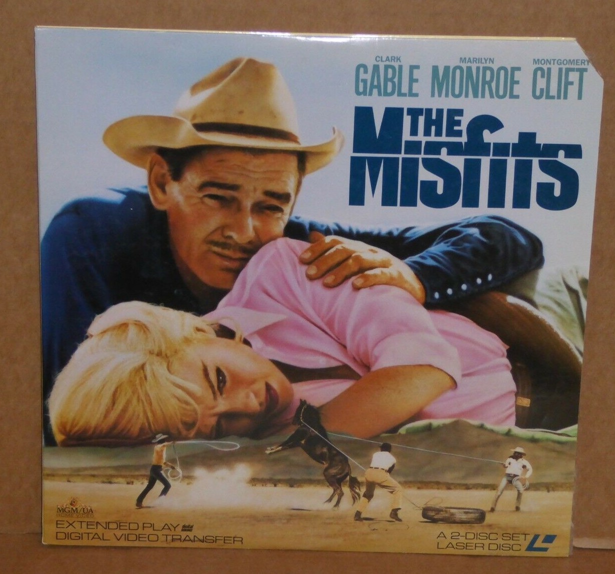 The Misfits Marilyn Monroe Clark Gable Montgomery Clift 2 Laser Disc excellent