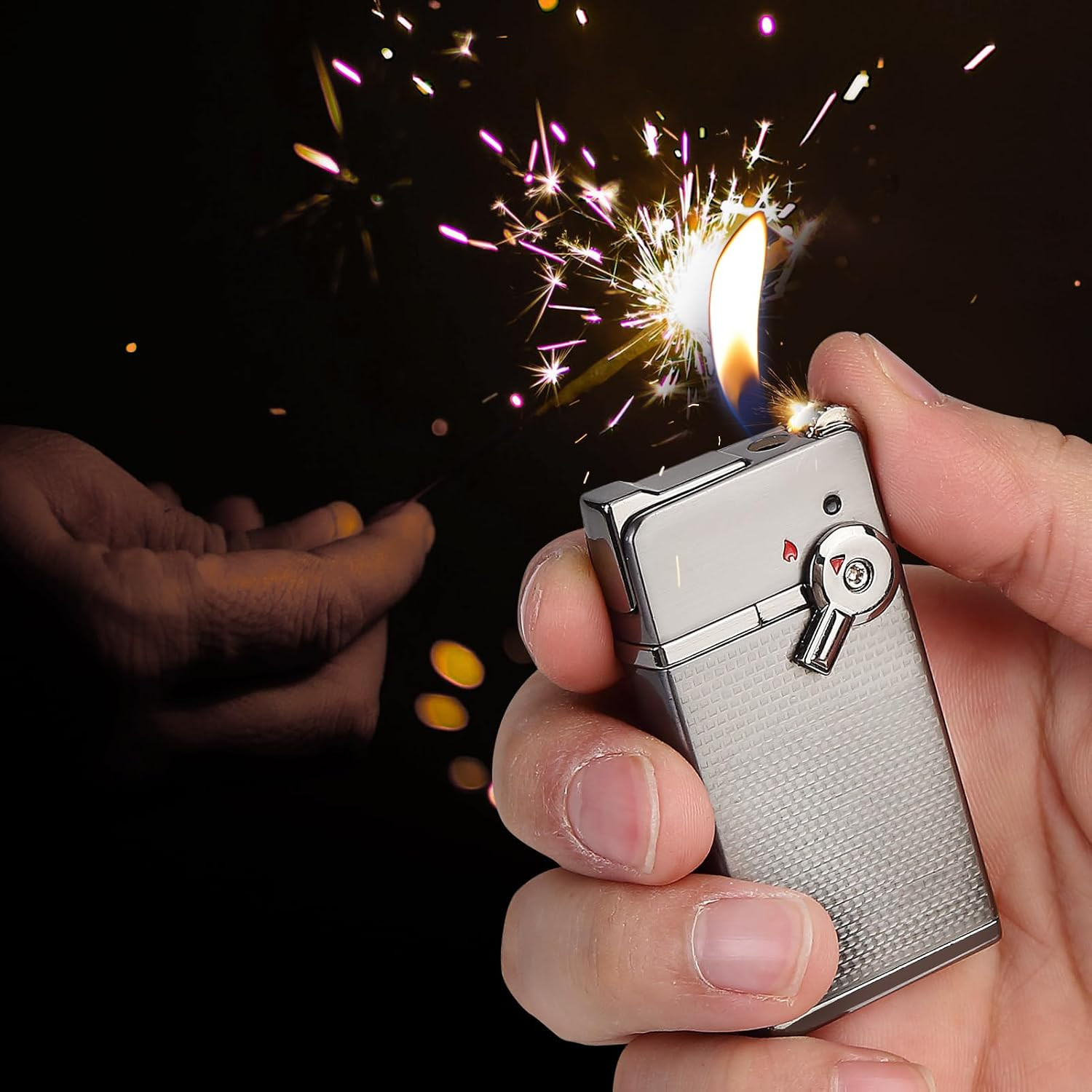 Torch Cigar Lighter, Butane Fuel Refillable, Soft/Jet Flame Switchable Cigarette