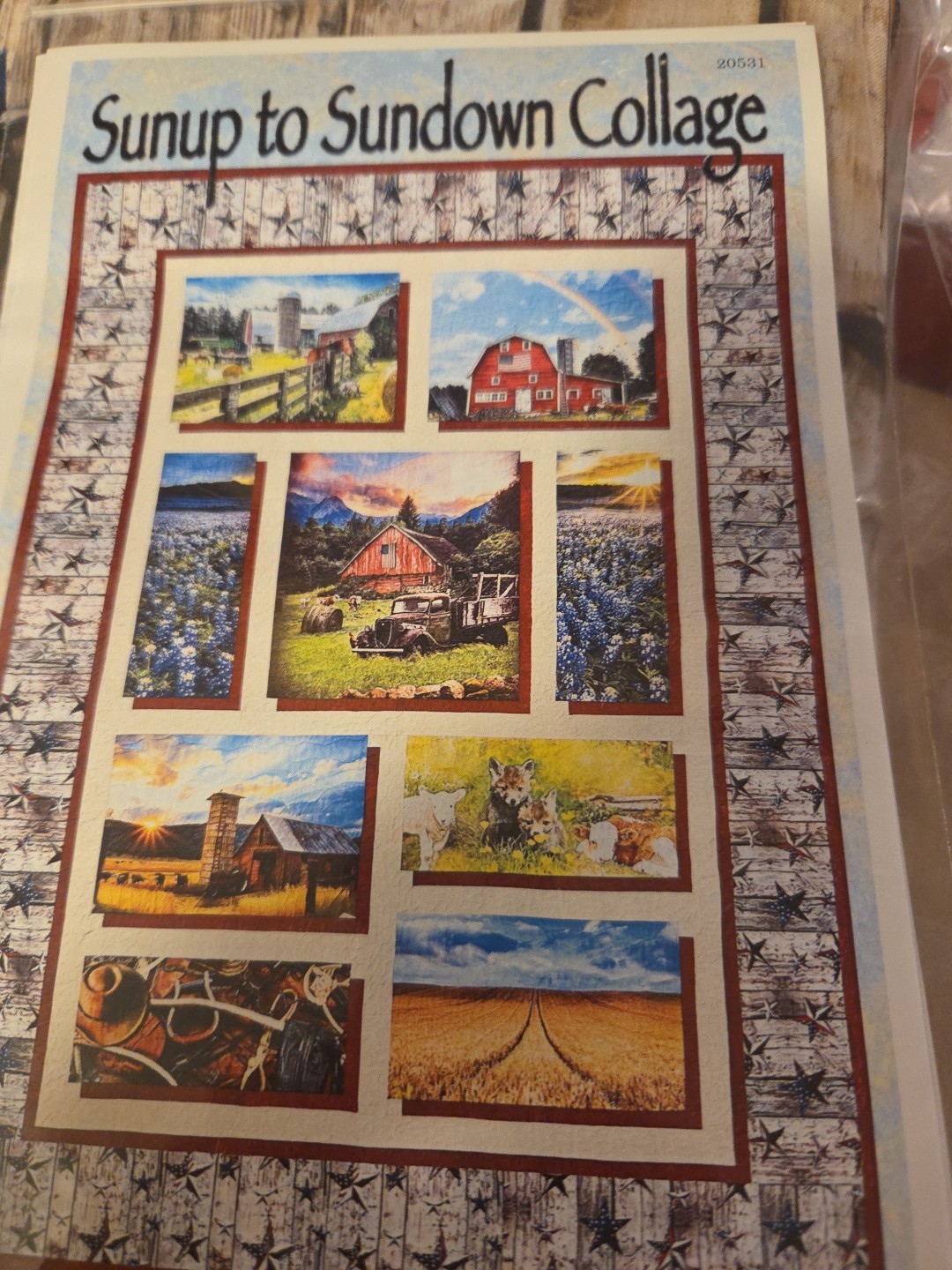 Lisa Moore Sunup To Sundown Collage 60 X 86 Complete Kit