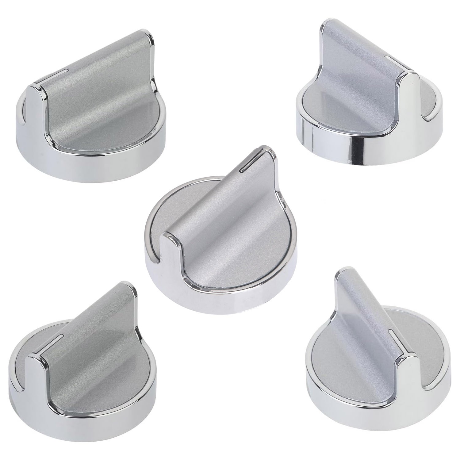 W10594481 Stainless Steel Stove knob for Whirlpool Gas Cooktop Range/Oven