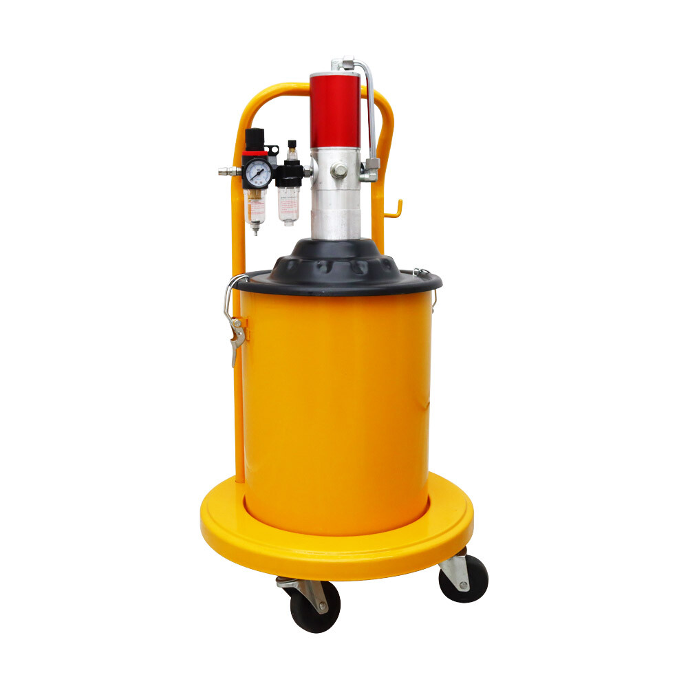 5 Gal Pneumatic Grease Pump Oil Filling Machine Injector with gas-pressure meter