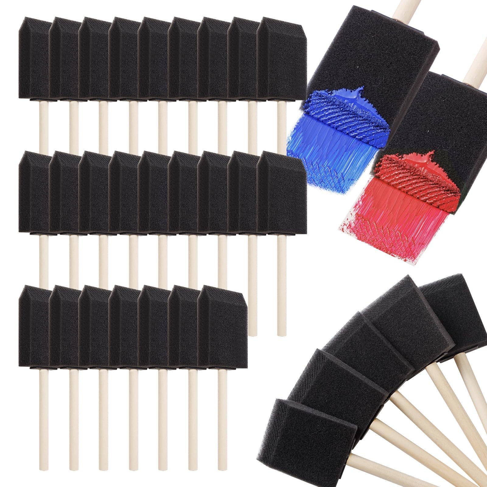 120 Pcs Foam Paint Brushes, 2 Inch Foam Brush for Painting, Bulk Sponge Brush...