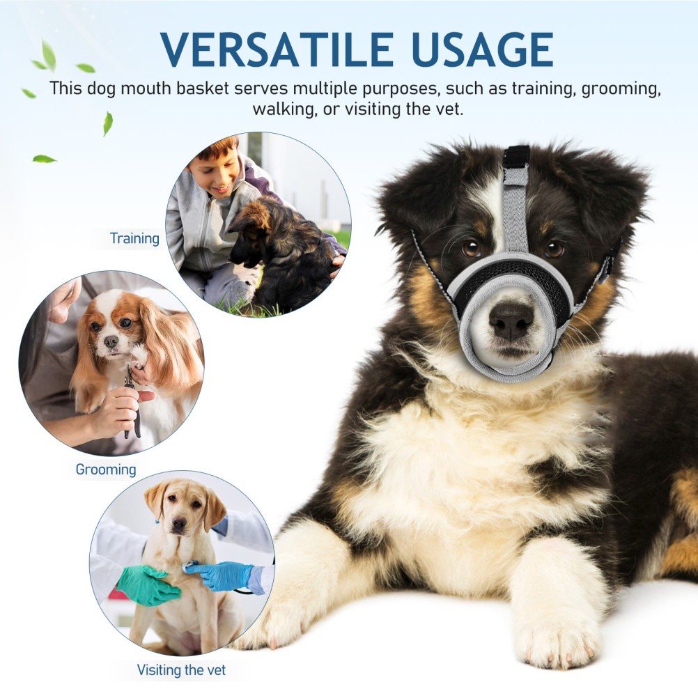 Dog Muzzles for Large Dogs Chihuahua Biting Mouth Guard Pet Cover Bark Stopper
