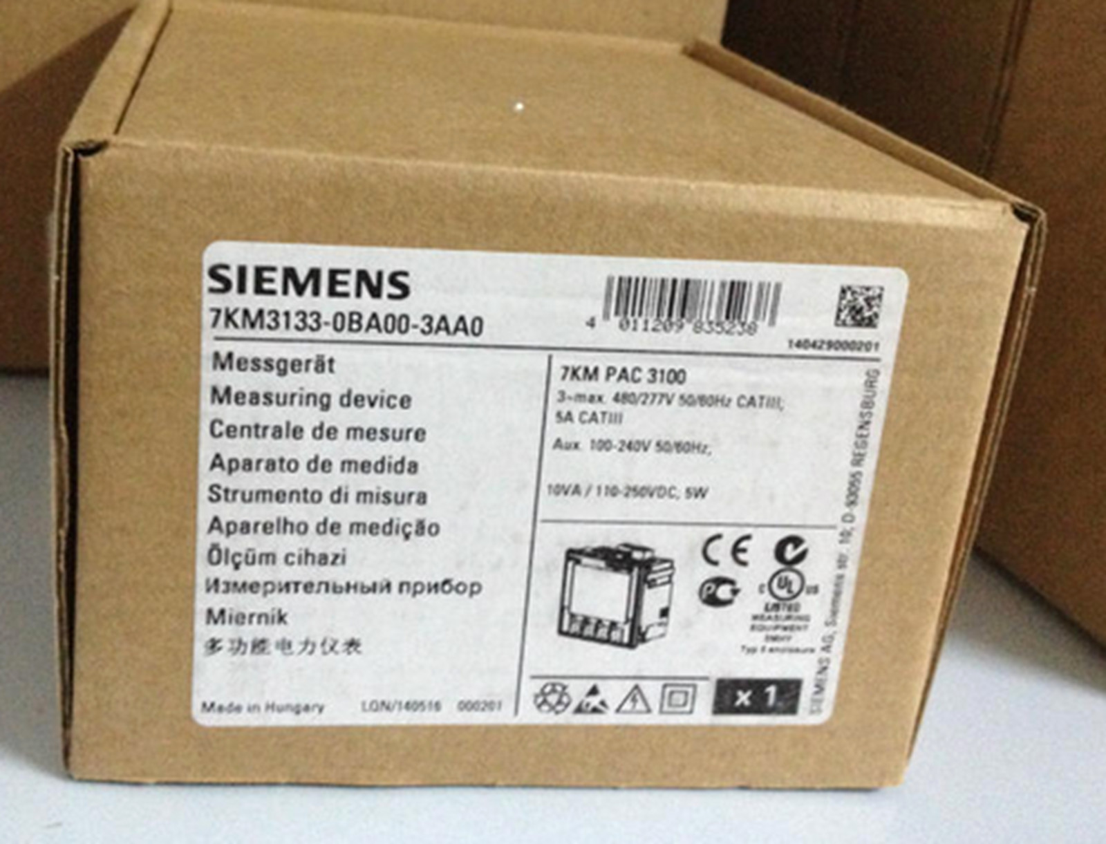 NEW SIEMENS PAC3100 7KM3133-0BA00-3AA0 PLC Power Monitoring Device LCD