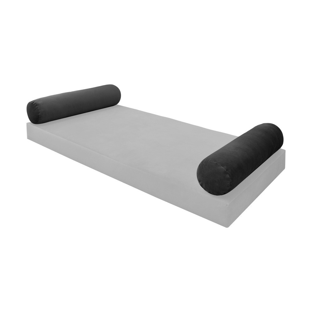 SLIPCOVER ONLY KnifeEdge Twin Style V5 Velvet Indoor Daybed Bolster Pillow AD350