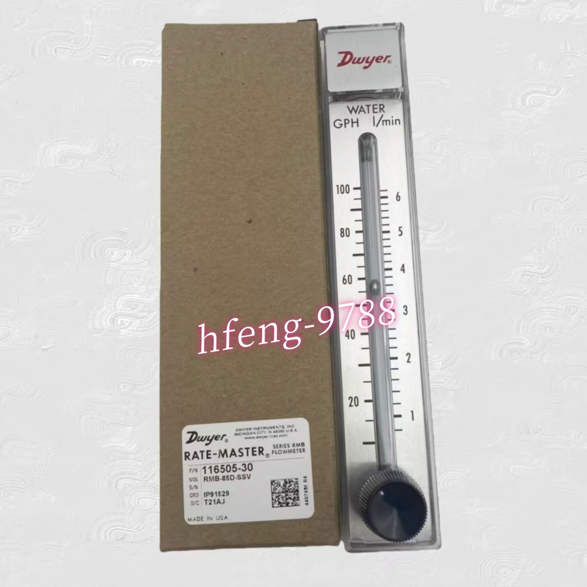 1PC Dwyer RMB-85D-SSV float flowmeter