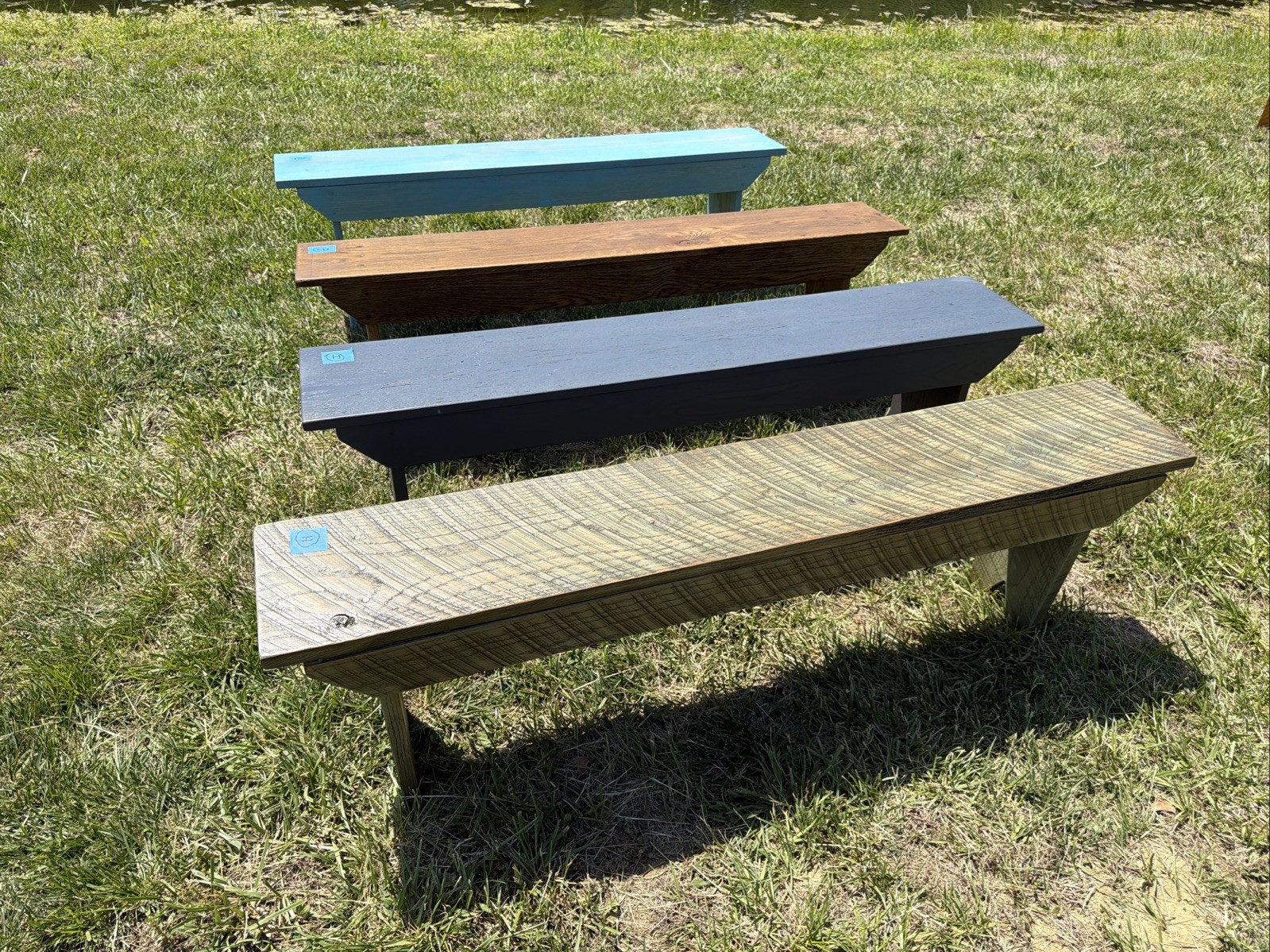 Handmade from Antique OAK Barn Wood  59" Seat Bench  English Farmhouse Country