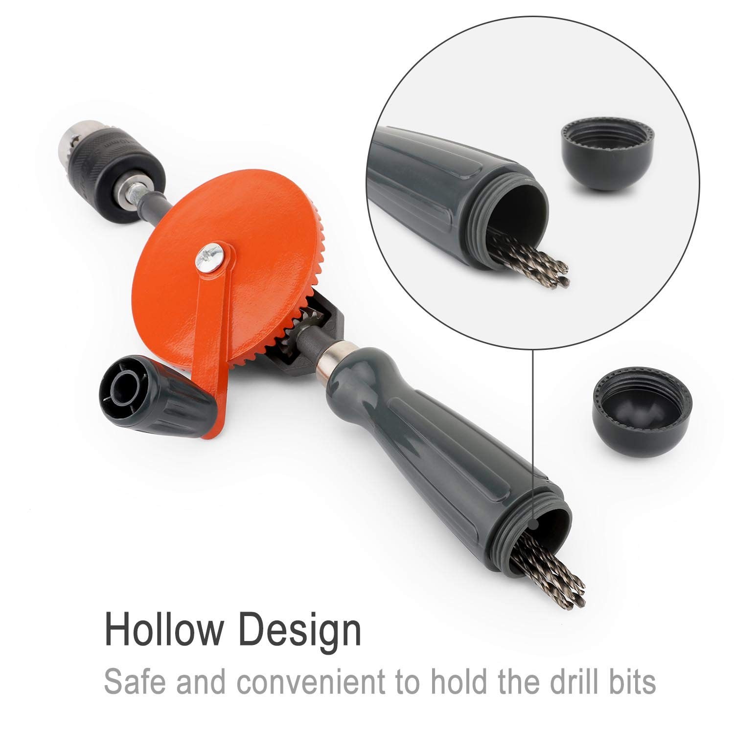 Housolution Hand Drill, Powerful 3/8 inches (1.5-10mm) Capacity