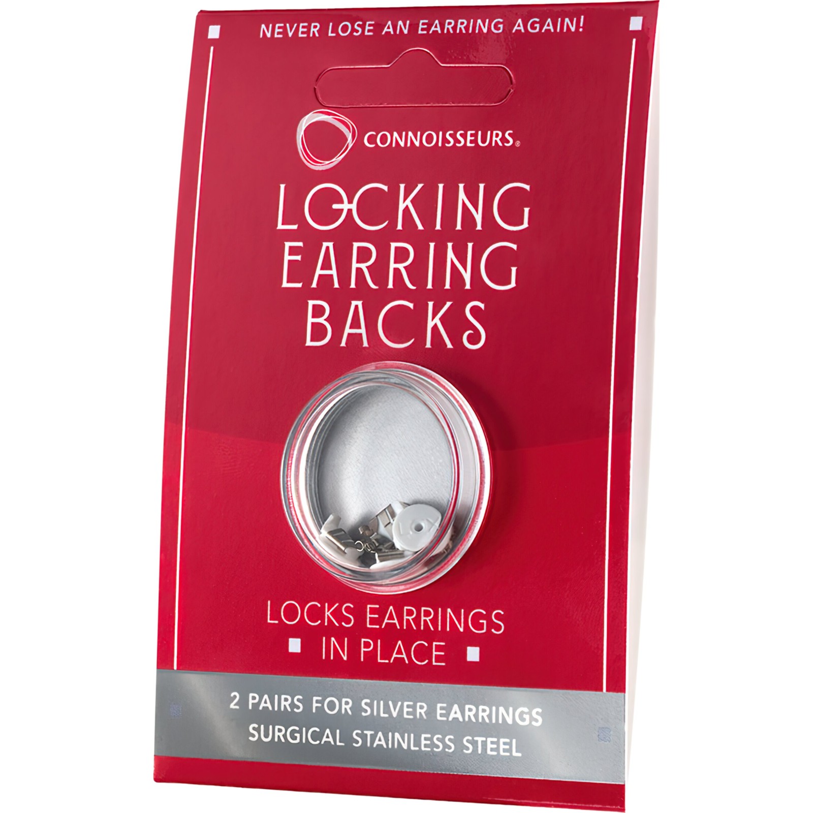 Locking Earring Backs 2 Pairs Silver and 2 Pairs Gold
