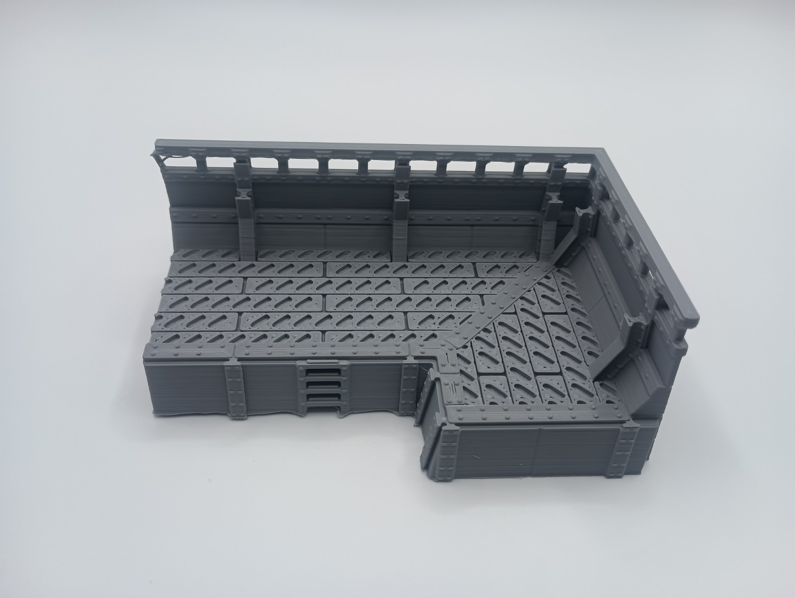 3D Printed Build Your Own Sci-Fi Defense Line End Cap 1 (32mm Scale) [PTO]