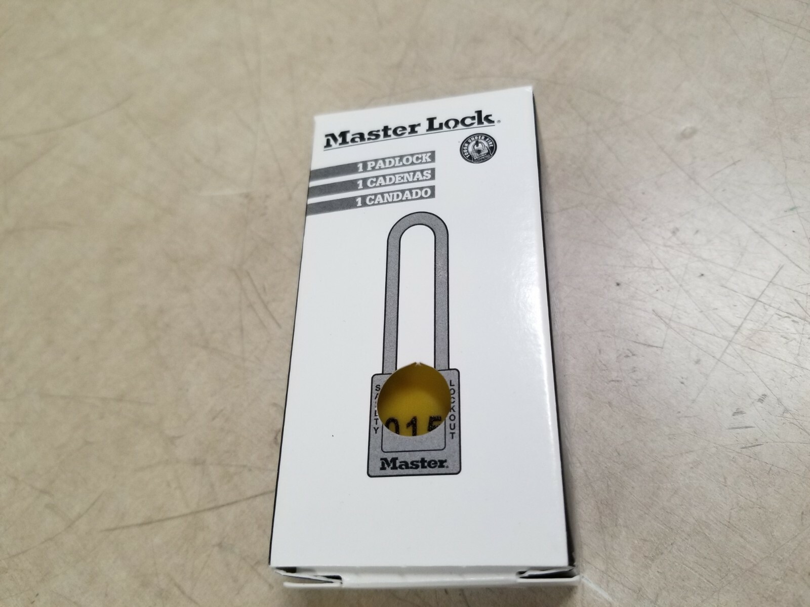 MASTER LOCK S31YLW Lockout Padlock, KD, Yellow, 1-7/8"H