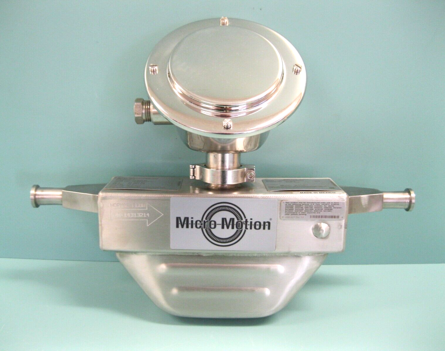 1/2" Micro Motion H025 Hygienic Mass Flow Sensor 800 Enhanced Core Processor C19