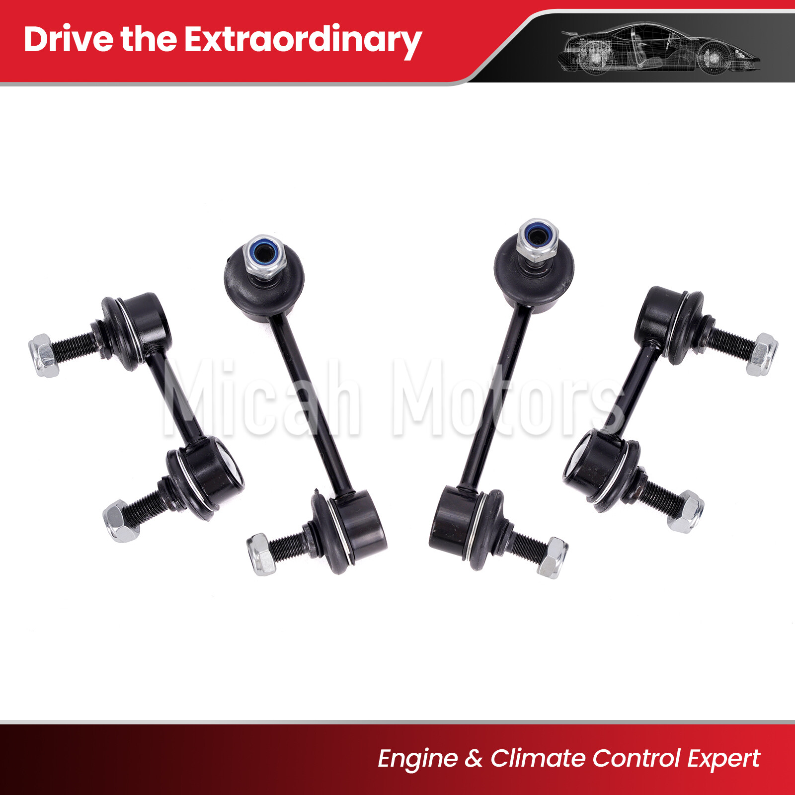 4x Front Rear Stabilizer Sway Bar Links Fit 99-03 Acura TL CL 98-02 Honda Accord