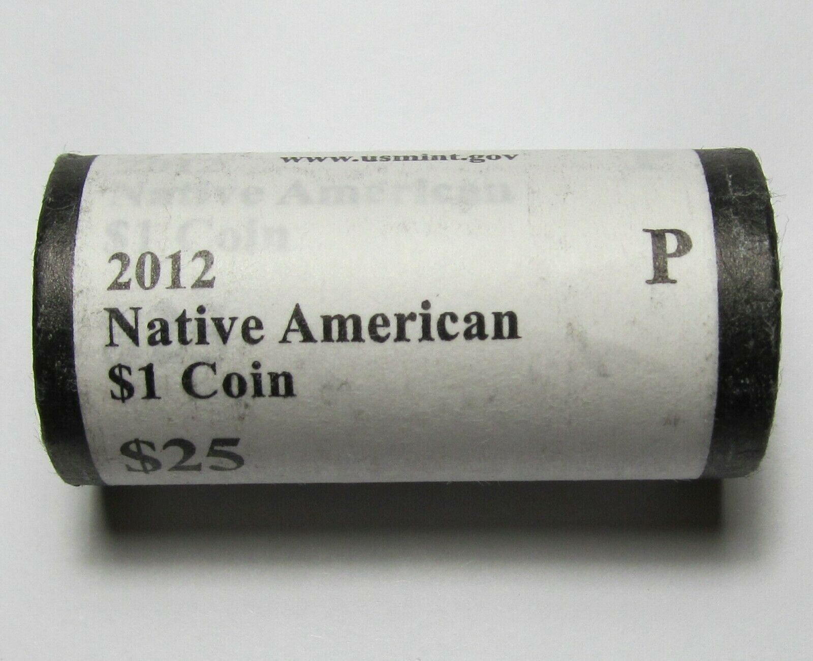 2012-P Native American/Sacagawea Dollars BU Mint Roll of 25 Uncirculated Coins