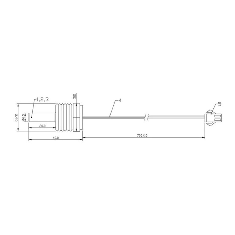 10K Water Temperature Probe Sensor Compatible with Wall Mounted Boilers