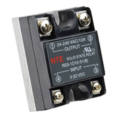 NTE RS3-1D10-51 Relay-Solid State 10 AMP 3-32Vdc Input 24-240Vac (L14)