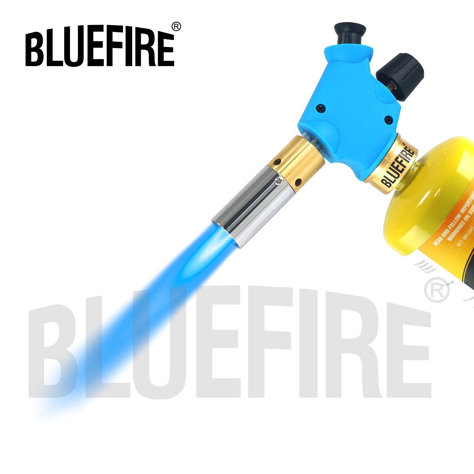 BLUEFIRE Handy Cyclone Propane Torch Head Trigger Start Turbo Swirl MAPP MAP Pro