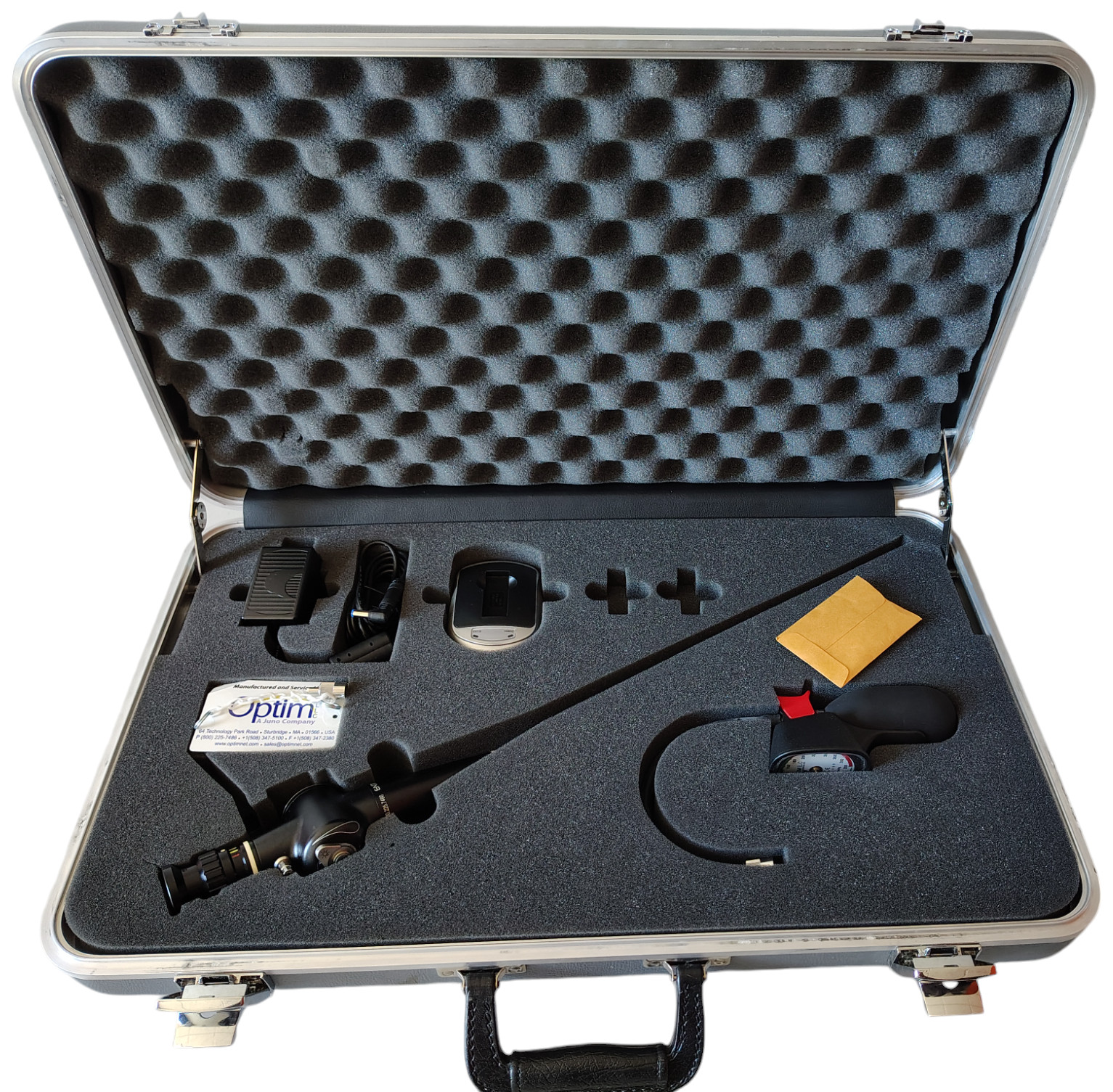 Optim Entity IPX7 LED NasoView Nasopharyngoscope  with Case and Accessories